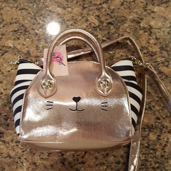 Betsey Johnson Handbags - NWT BETSEY JOHNSON Cat Satchel Cross Body